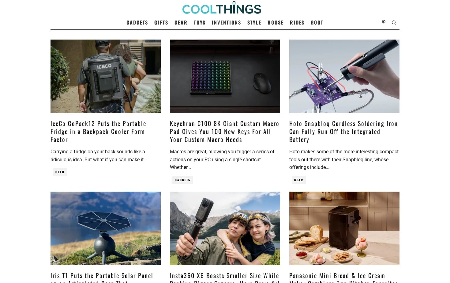 CoolThings.com 页面快照